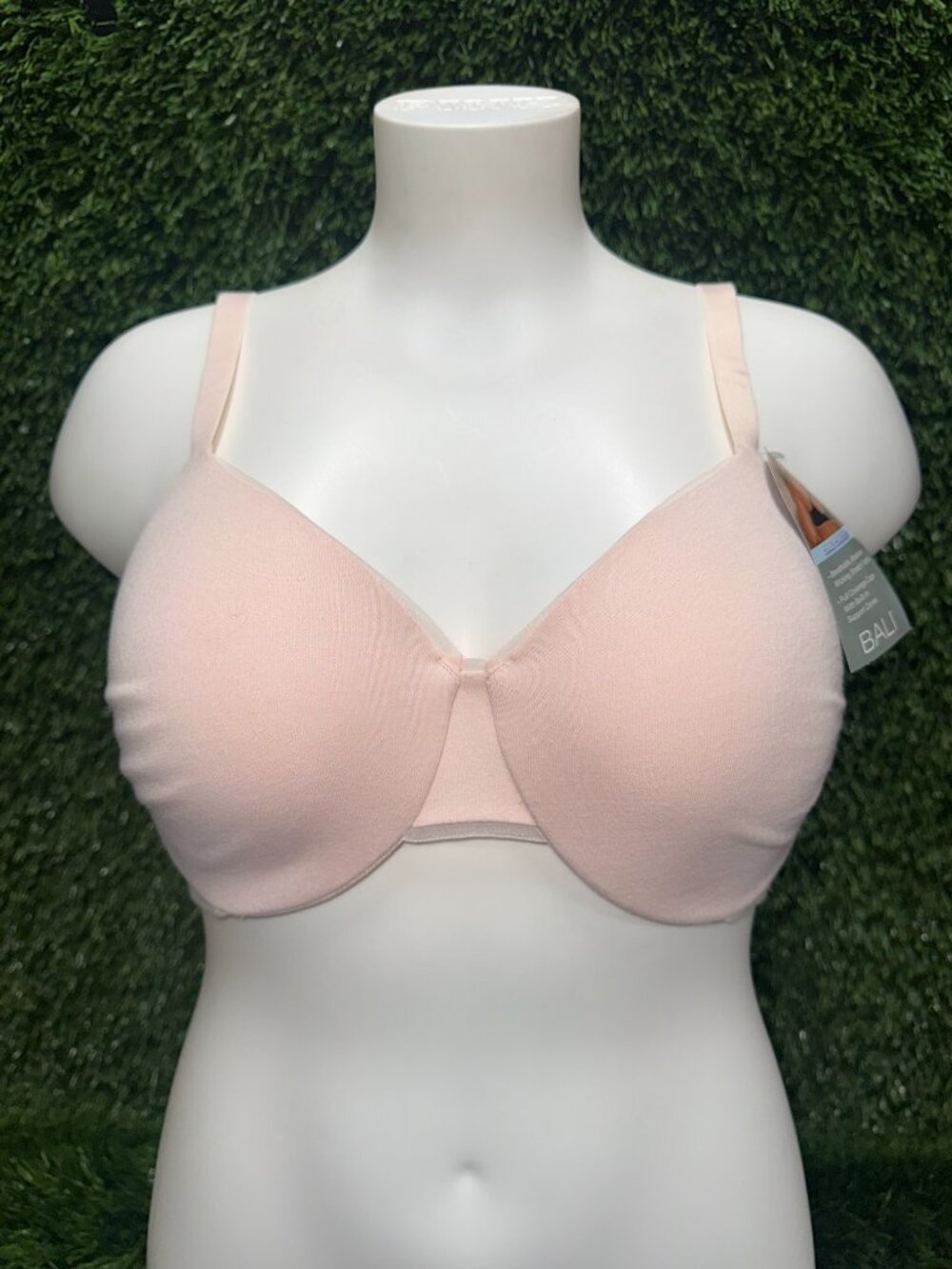 BALI COTTON COLLECTION TSHIRT UNDERWIRE BRA SZ 34DD
